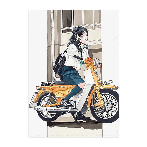 カブ女子高生 Clear File Folder