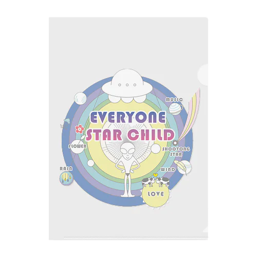 EVERYONE STAR CHILD Clear File Folder