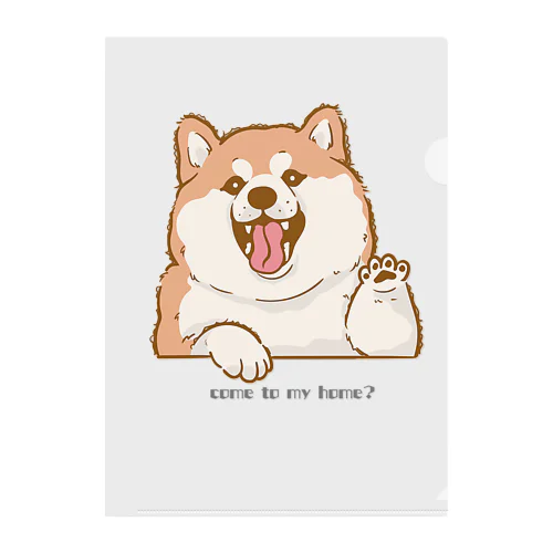 しば犬アップくん Clear File Folder