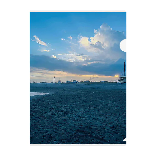 九十九里浜　浜辺 Clear File Folder