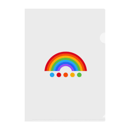 rainbow Clear File Folder