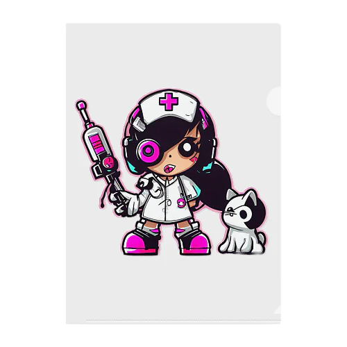 CuteCombat_nurse(ナース)_ver.003 Clear File Folder