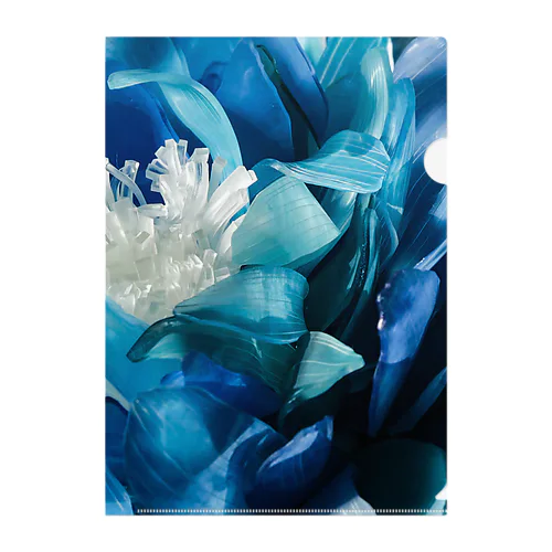 青い花 Clear File Folder