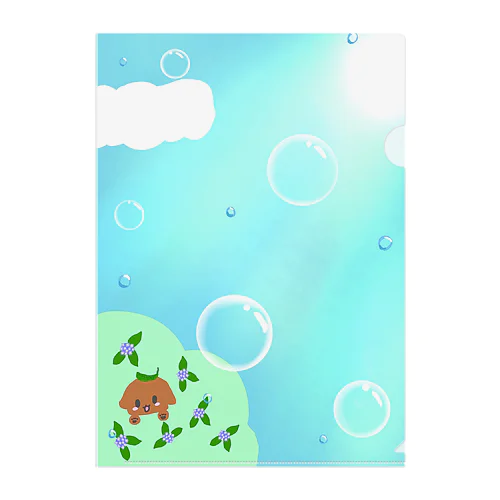 トイプードル　らいくんのクリアファイル Clear File Folder