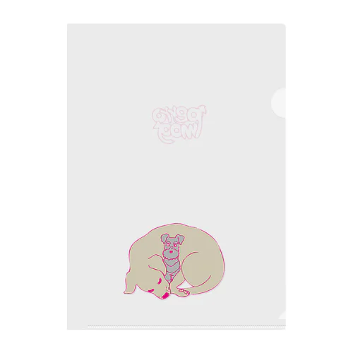 ラブとシュナ/お昼寝 Clear File Folder