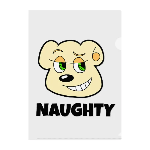 NAUGHTY BEARくん Clear File Folder