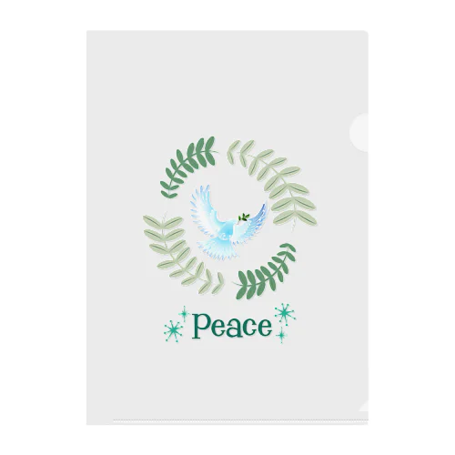 オリーブと鳩【Peace】 Clear File Folder