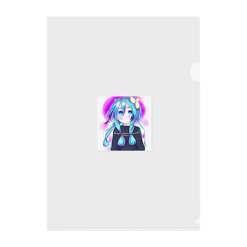 可愛いボーカロイド風の女の子 Clear File Folder