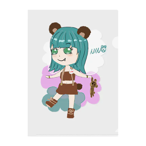 クマの子NINO Clear File Folder