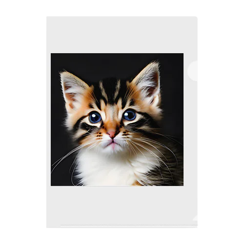 ねこ ぐっず 1 Clear File Folder