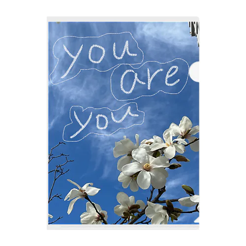 そのままで、you are you Clear File Folder