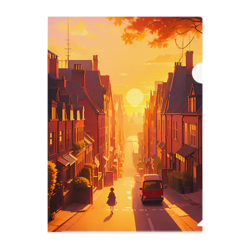 Twilight Journey　〜黄昏に染まる世界の旅〜　No.1「Twilight Town」 Clear File Folder