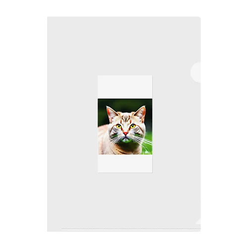 猫の絵 Clear File Folder