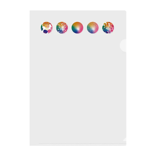 FIVE CIRCLE Clear File Folder