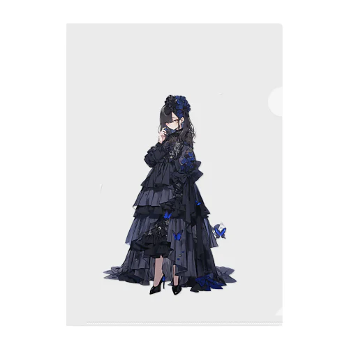 Gothicdress Clear File Folder