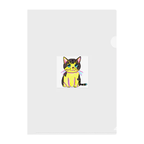 可愛らしい猫のイラストグッズ😸 Clear File Folder