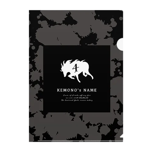 KEMONO's NAME Clear File Folder