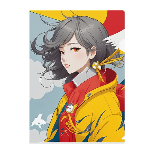 大正レトロJYOSI Clear File Folder