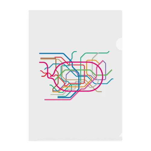 東京地下鉄路線図-東京メトロ路線図 ROUTE MAP TOKYO METROPOLITAN AREA- クリアファイル