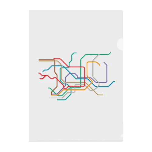 東京メトロ路線図-TOKYO METRO-東京地下鉄路線図- クリアファイル