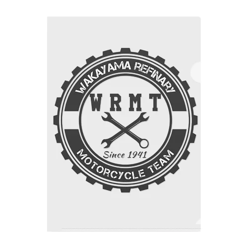 WRMT BLACK LOGO Clear File Folder