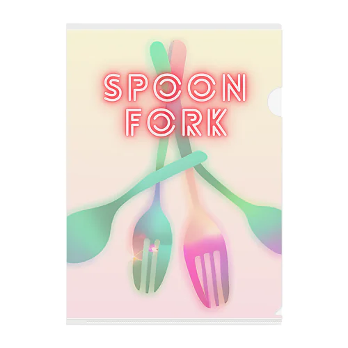 spoon＆fork Clear File Folder