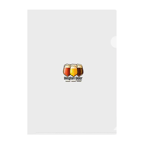 3Belgian Beers Clear File Folder