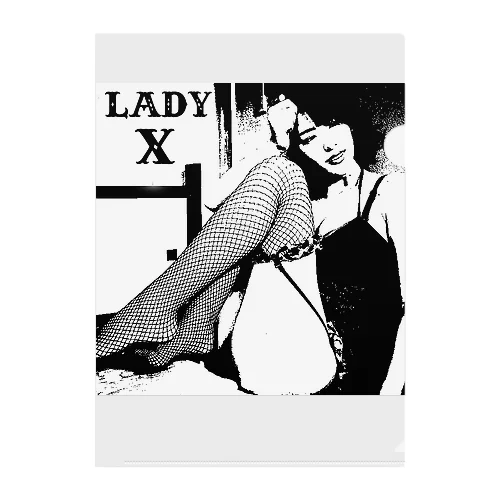 LADY X Clear File Folder