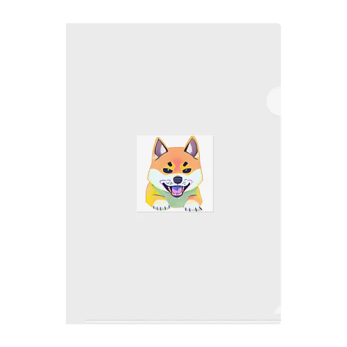 かっこいい柴犬くん Clear File Folder