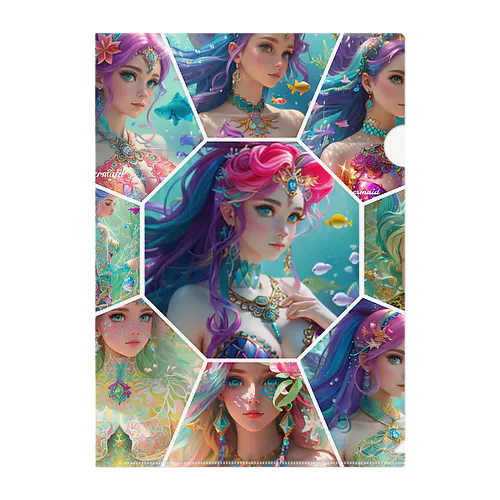 healing mermaidスペシャル Clear File Folder