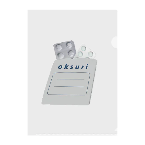 お薬🫙oksuri Clear File Folder