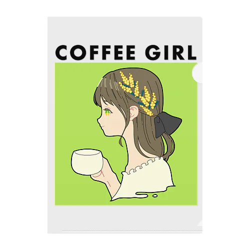 Coffee Girl ミモザ (コーヒーガール ミモザ) クリアファイル