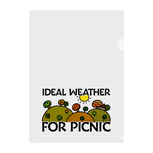 IDEAL WEATHER FOR PICNIC/行楽日和 Clear File Folder