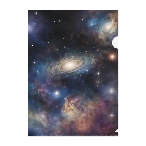 Galaxy Clear File Folder