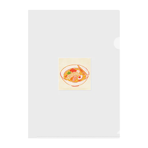 昭和のラーメン Clear File Folder