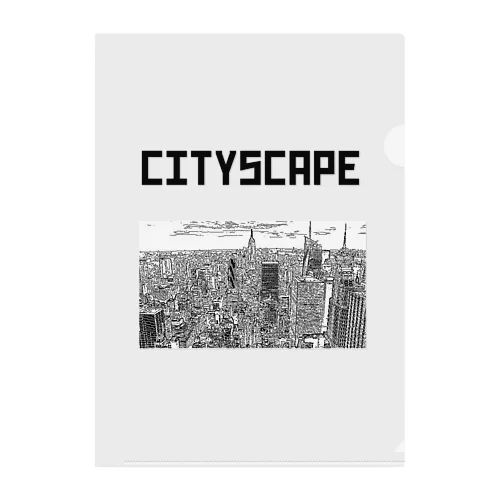 CITYSCAPE Clear File Folder