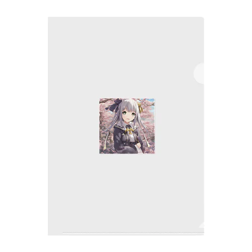 スクール萌え女子 Clear File Folder