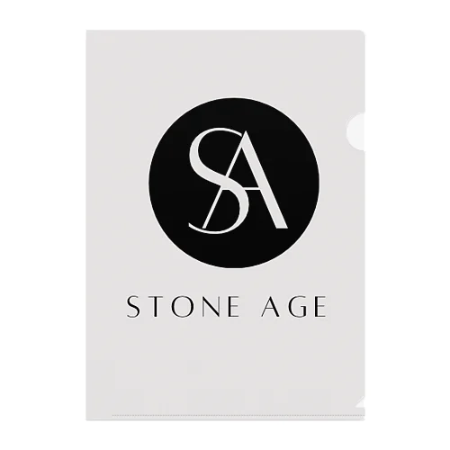 Stone Age のロゴ クリアファイル