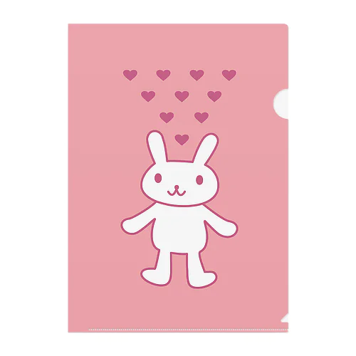 LOVELY♡RABBIT Clear File Folder