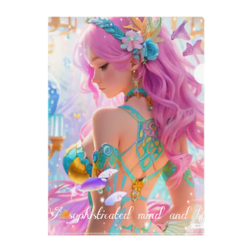 A sophisticated mind and body Clear File Folder