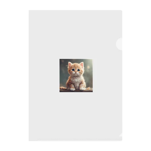 キュートな子猫 Clear File Folder