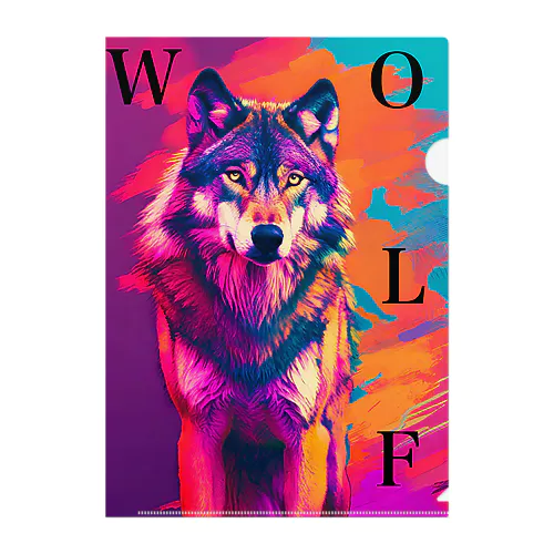 WOLF  Clear File Folder