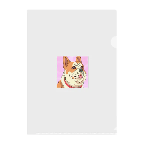 人懐こい犬 Clear File Folder