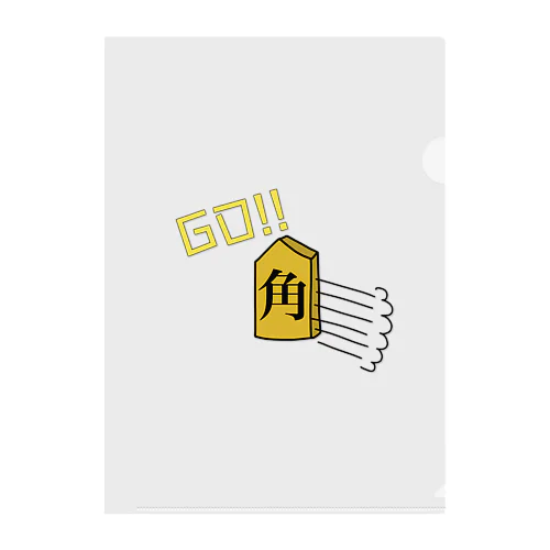 GO！！角＝合格祈願 Clear File Folder