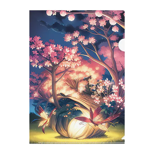 羽化中のサクラ樹 Clear File Folder