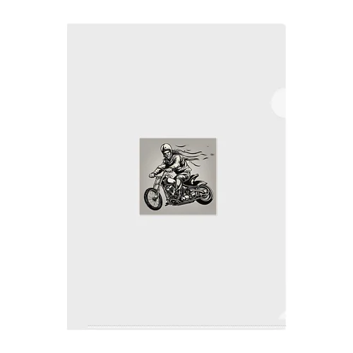 バイクチョッパー走ってる姿渋い Clear File Folder