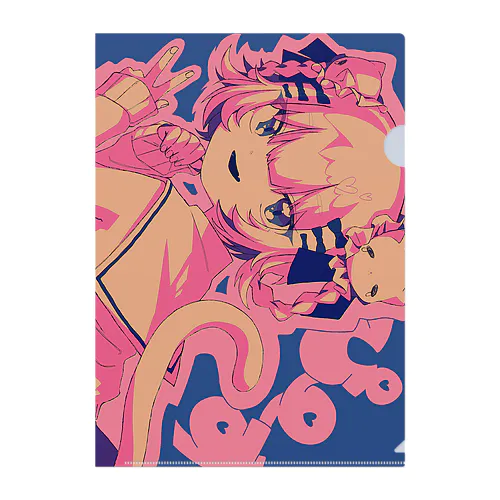 猫猫もも🐱🩷 Clear File Folder