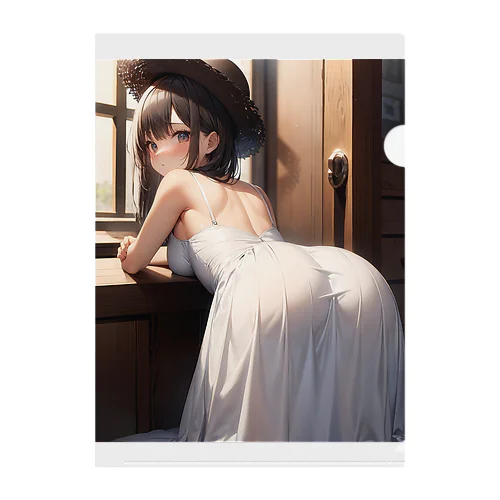 窓際の少女 Clear File Folder