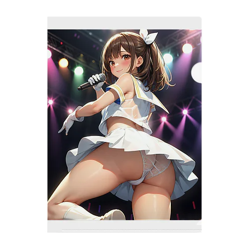 Idol on stage Clear File Folder