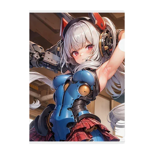 メンテナンスを受けるメカ娘 Clear File Folder